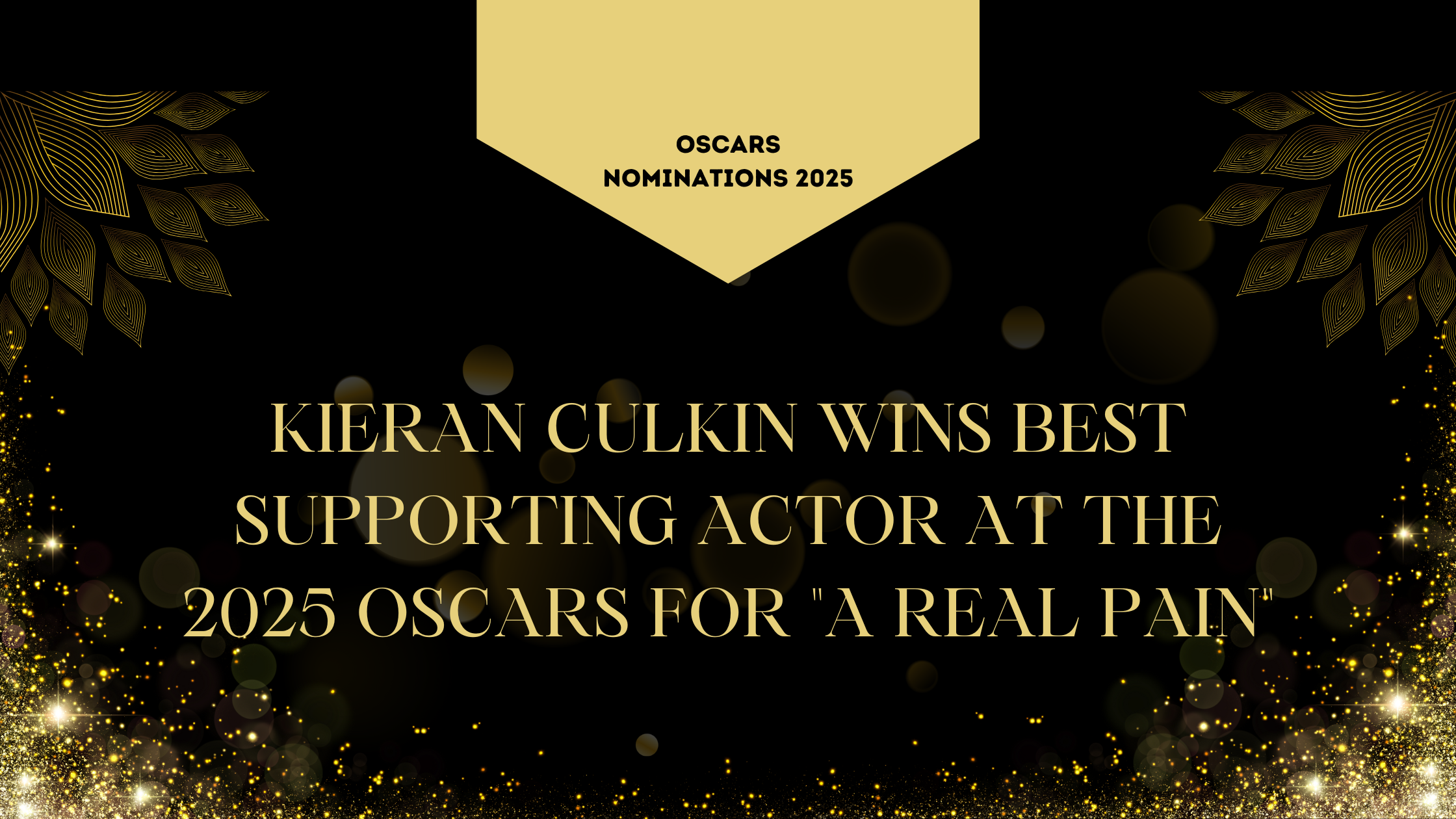 Kieran Culkin Wins Best Supporting Actor at the 2025 Oscars for “A Real Pain”